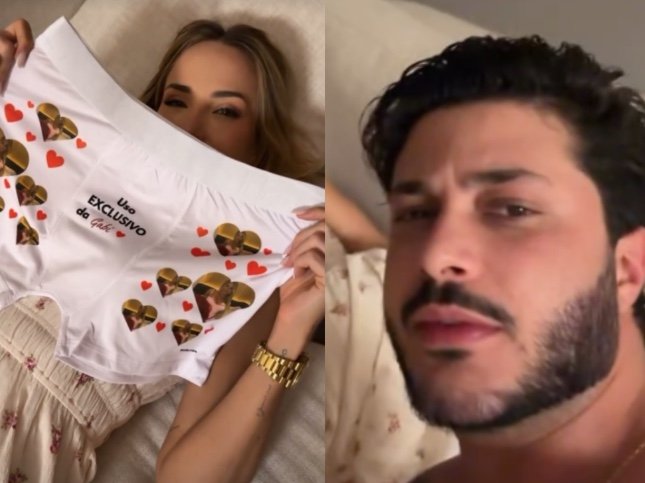 Gabi Martins presenteia namorado com peça inusitada e reação diverte fãs