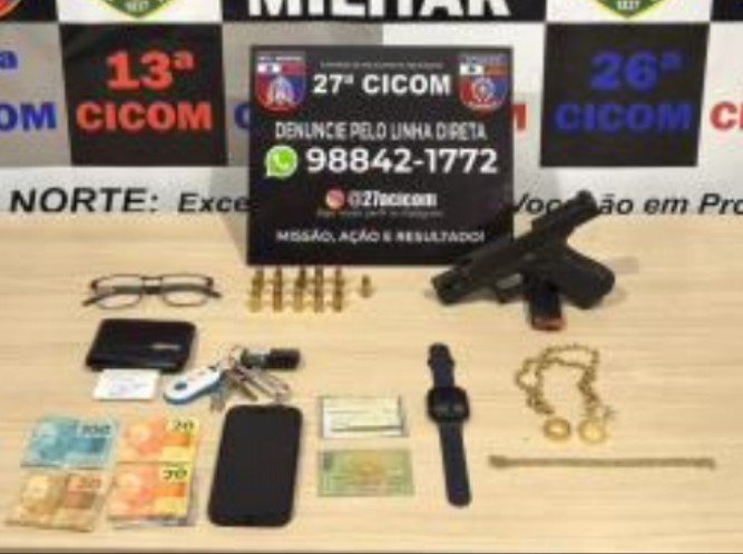 Motorista bêbado e armado com pistola é preso após sofrer acidente no Novo Aleixo