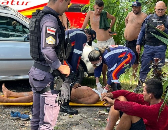 Populares agridem dois suspeitos de tentativa de assalto no São José Operário