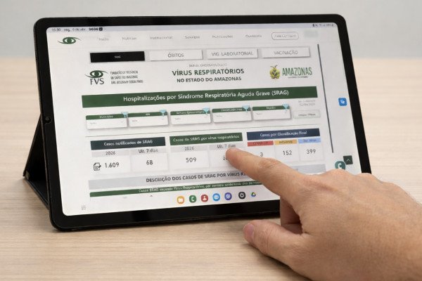 Período chuvoso acende alerta para vírus respiratórios no Amazonas