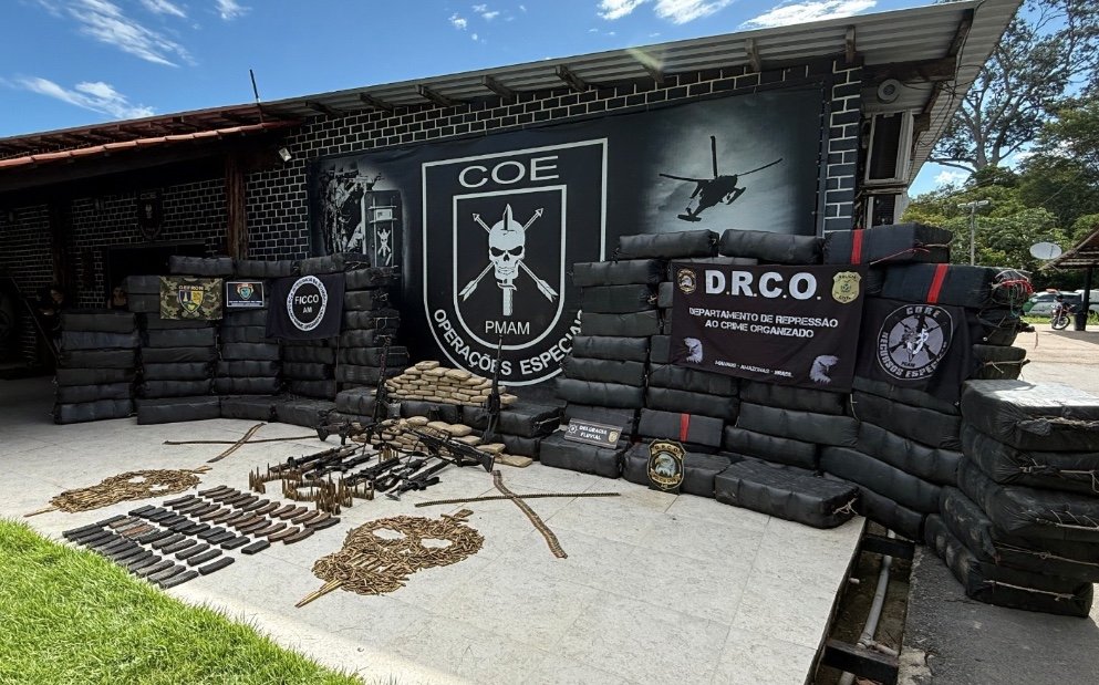 Amazonas apreende 21 toneladas de drogas no 1º trimestre e registra alta de 84%