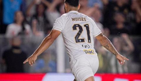 Com gol de Moisés, Santos bate Atlético-MG na Vila Belmiro