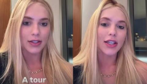 Virginia Fonseca retorna a Madri dois dias após passagem pelo Brasil