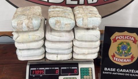 PF intercepta carregamento de cocaína em embarcação com destino a Manaus