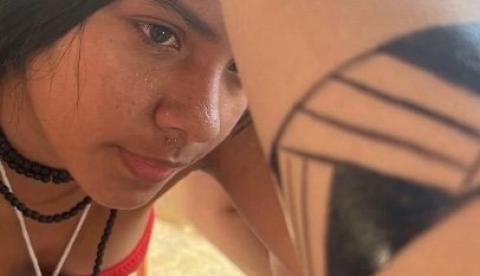 Oficinas de grafismo corporal indígena fortalecem cultura no Parque das Tribos