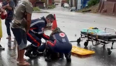 Homem tem pé quebrado após grave acidente no Santa Etelvina