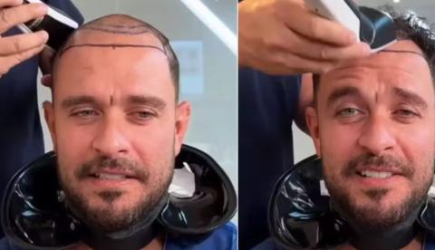 Diogo Nogueira surpreende fãs ao raspar cabelo; vídeo