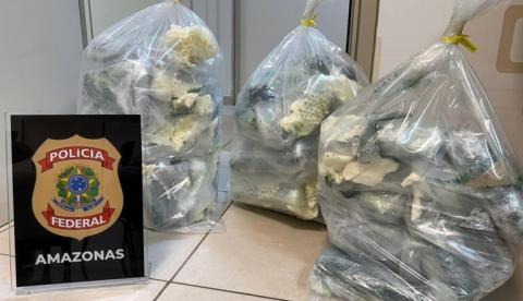 Mulher é presa no aeroporto ao tentar embarcar de Manaus para Recife com 36 kg de drogas