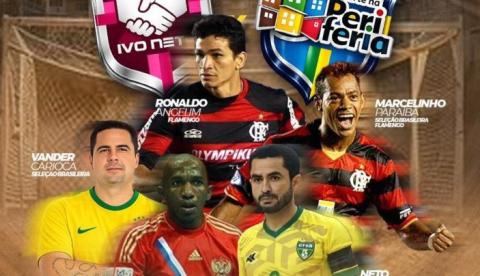 Ídolos do futebol nacional desembarcam em Manaus para o 'Craques na Periferia' hoje