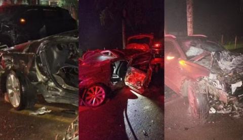 Casal, filhos de 2 e 6 anos e amigo da família morrem em acidente em rodovia de SC