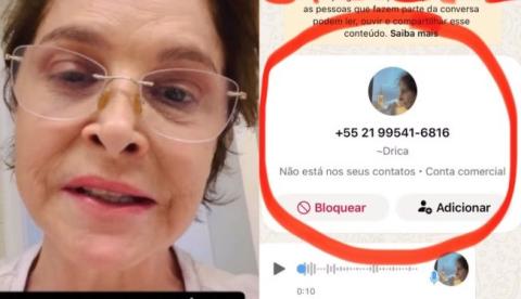Atriz Drica Moraes denuncia clonagem de celular e uso de voz gerada por IA em golpe
