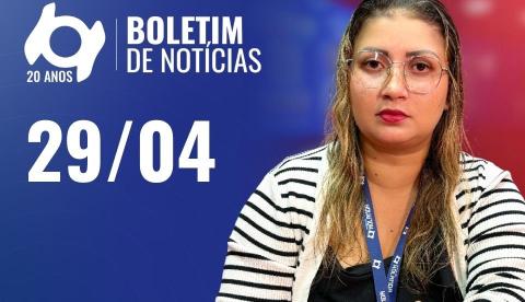 Confira as principais notícias no 'Boletim' desta quarta-feira; Assista
