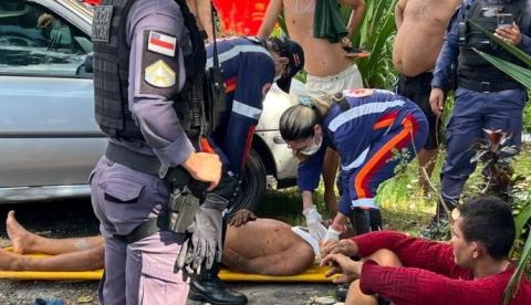 Populares agridem dois suspeitos de tentativa de assalto no São José Operário