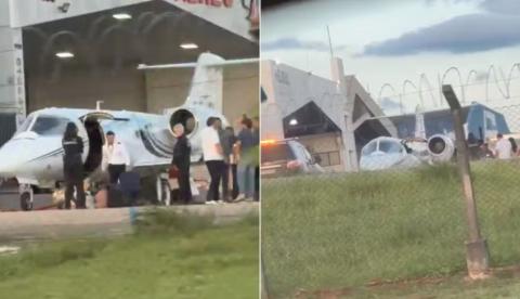 Avião com governador de Roraima é revistado pela Polícia Federal em Brasília