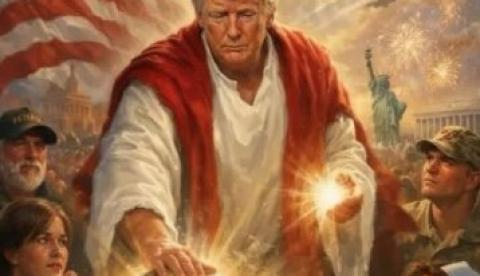 Trump publica imagem vestido como Jesus após atacar papa Leão XIV