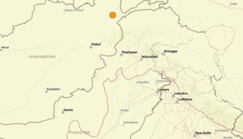 Terremoto de magnitude 5,8 atinge Afeganistão e Paquistão deixando mortos e feridos