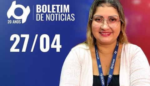 Confira as principais notícias no 'Boletim' desta segunda-feira; Assista