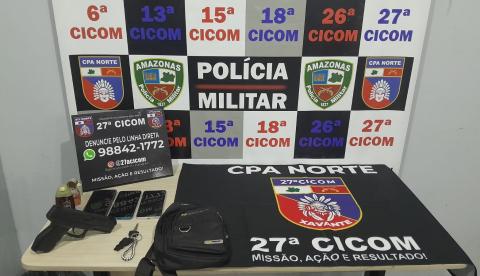 Suspeito é preso após perseguição e queda de moto na Zona Norte de Manaus