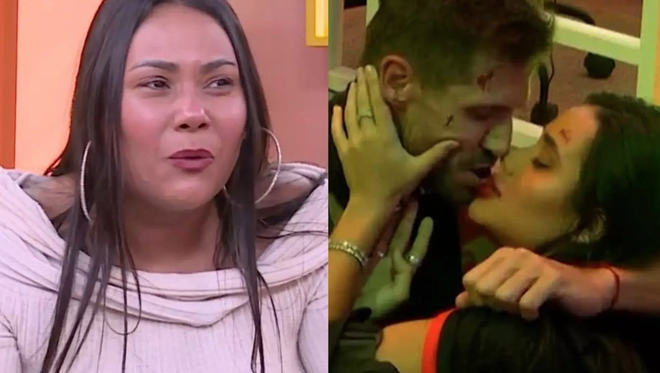 Chaiany reage ao ver beijo entre Jonas Sulzbach e Jordana: "Perdi os beijos"