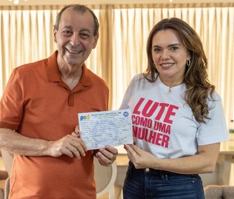 Alessandra Campelo se junta a Omar Aziz como pré-candidata a vice-governadora do Amazonas
