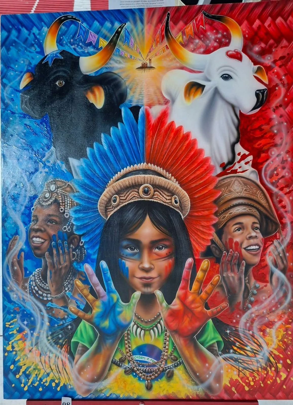 Obra de artista de Maués é escolhida para estampar o Festival de Parintins 2026