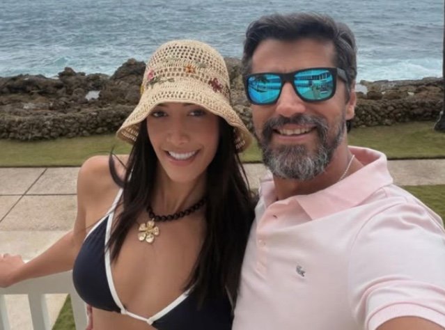 Fora do BBB26, Alberto Cowboy compartilha férias com a esposa no Caribe