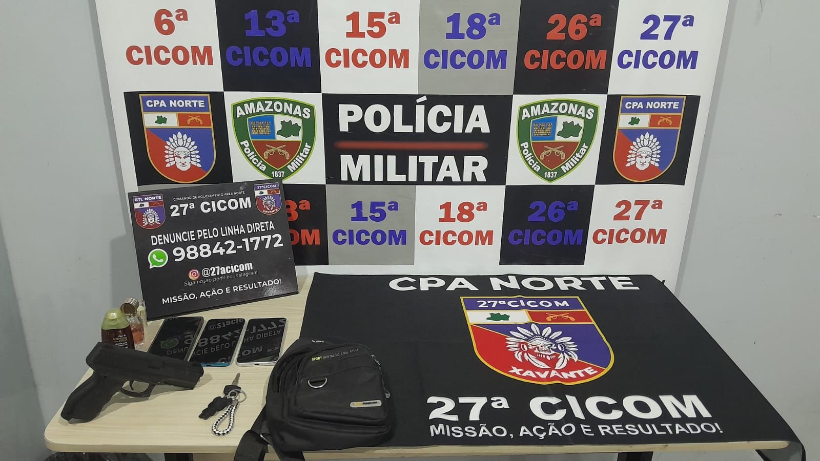 Suspeito é preso após perseguição e queda de moto na Zona Norte de Manaus