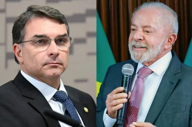 Pesquisa mostra Lula à frente de Flávio Bolsonaro em simulação de segundo turno
