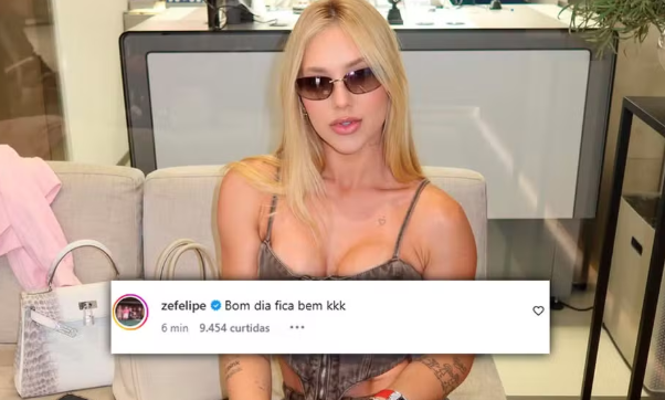 Zé Felipe zomba de Virginia ao citar fala de Vini Jr. em postagem: "Fica bem"