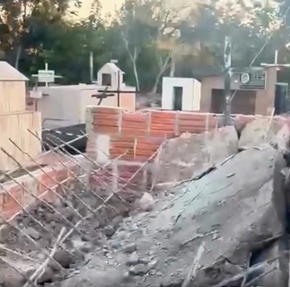 Filho morre soterrado após túmulo do pai desabar durante manutenção no Mato Grosso