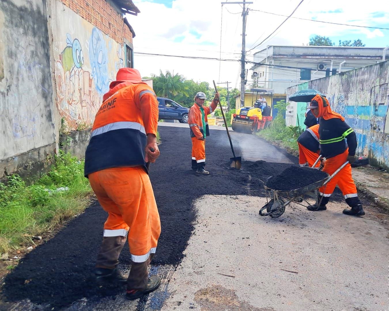 Cidade Nova recebe novas ações de recuperação da malha viária