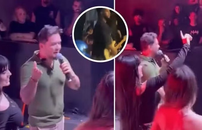 Pai de Melody interrompe apresentação para defender filha de acusações de "voz fake