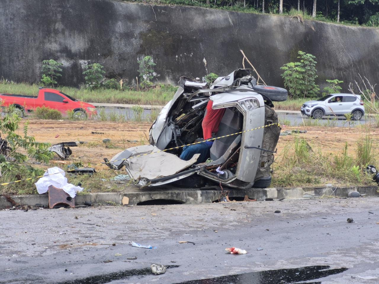 Acidente na Avenida Margarita deixa um morto e três feridos em Manaus