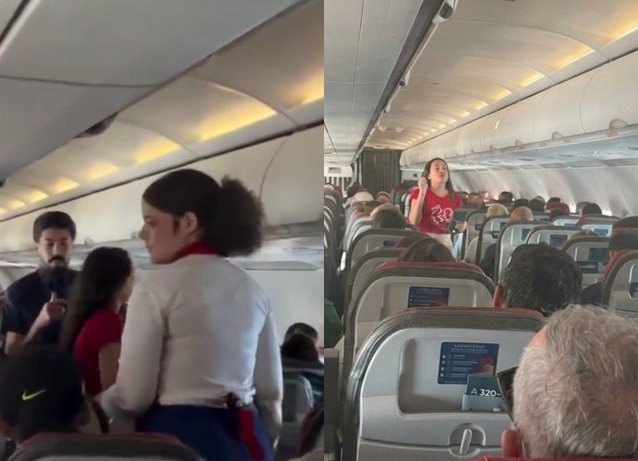 Vídeo de "pastora mirim" pregando em voo viraliza e Anac faz alerta