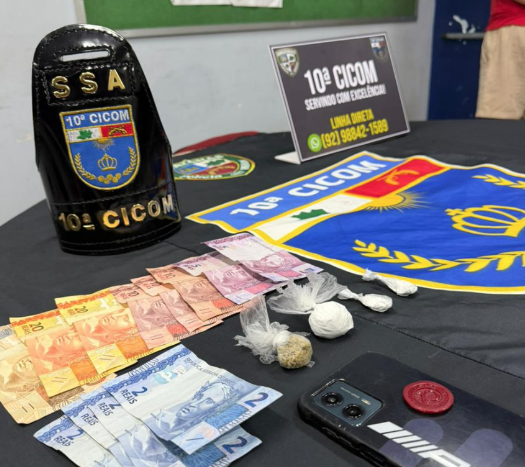 Suspeito de tráfico é preso com drogas e dinheiro no bairro Alvorada I