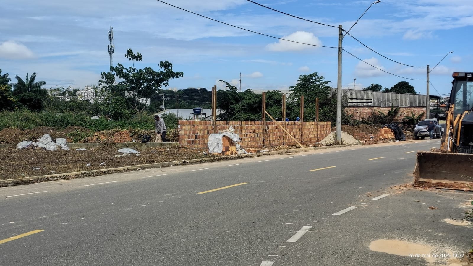 Irregularidade: Fiscalização interdita obra sem licença no Planalto