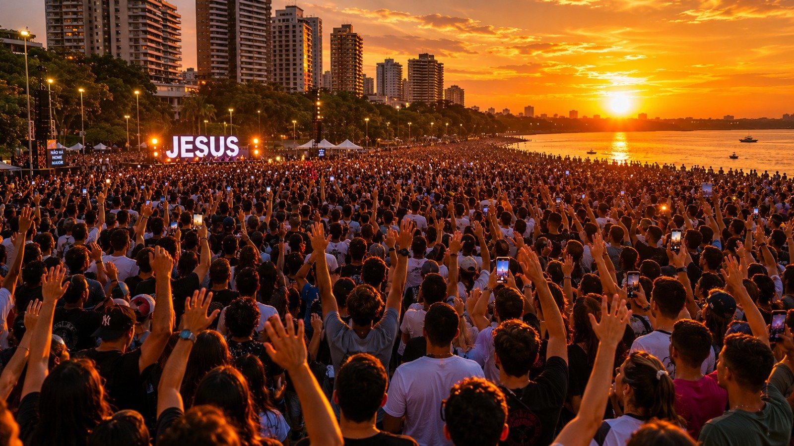 Evento cristão 'Amanhecer' planeja reunir mais de 10 mil pessoas na Praia da Ponta Negra