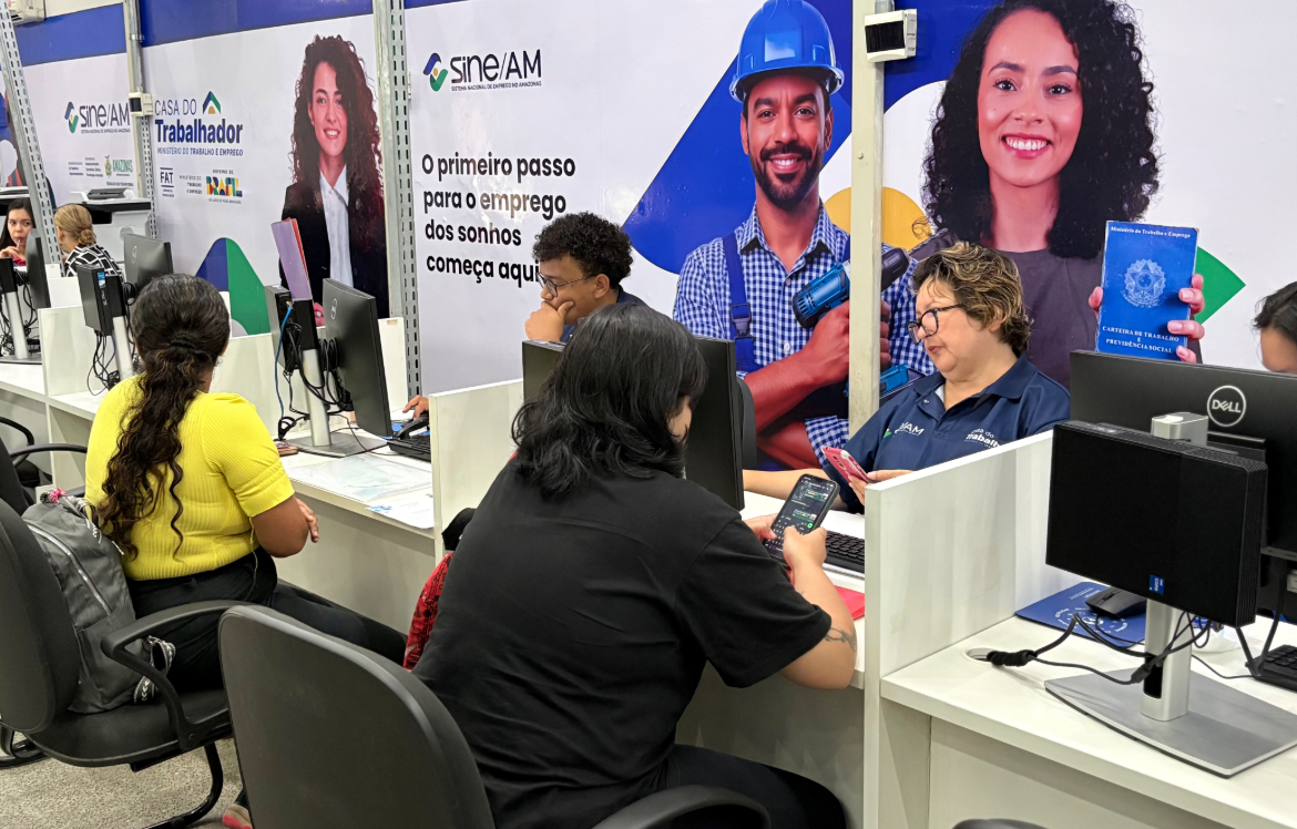 Sine Amazonas tem 344 vagas disponíveis nesta sexta; confira a lista