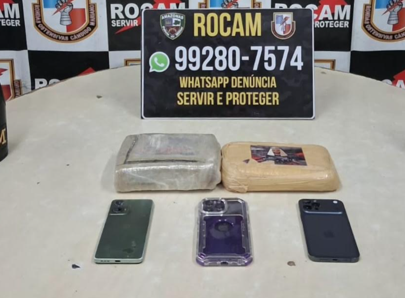 Foragidas da Justiça são capturadas pela Rocam com tabletes de oxi e maconha