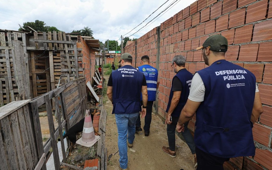 Defensoria Pública do Amazonas realiza vistorias em áreas de risco em Manaus