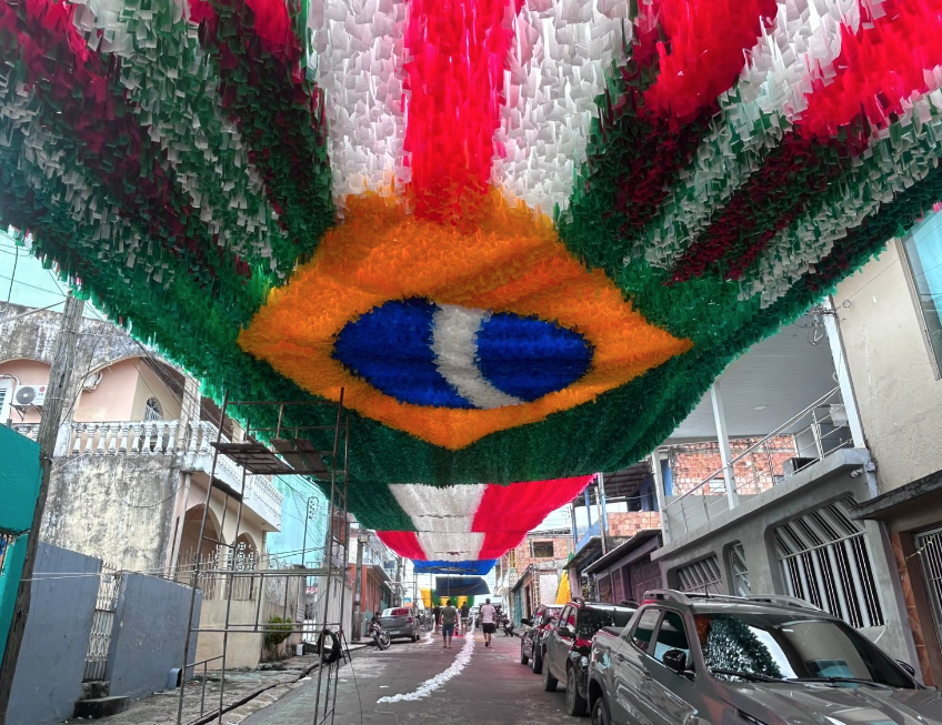 Rua no Alvorada entra no clima da Copa do Mundo e prepara festa comunitária