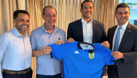 Presidente da CBF cumpre agenda em Manaus e se reúne com Omar Aziz