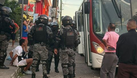 Homem é preso suspeito de tentar assaltar ônibus na Av. Rodrigo Otávio