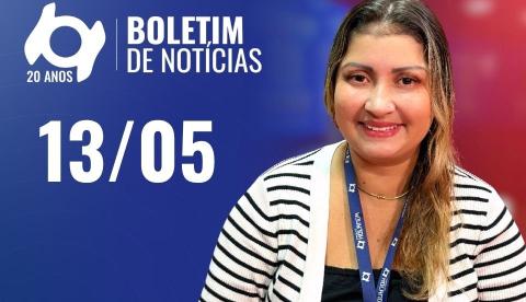 Confira as principais notícias no 'Boletim' desta quarta-feira; Assista