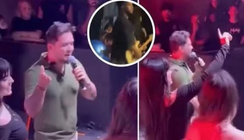Pai de Melody interrompe apresentação para defender filha de acusações de "voz fake"