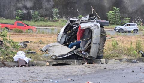 Acidente na Avenida Margarita deixa um morto e três feridos em Manaus