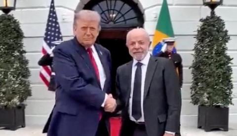 Lula e Trump cancelam coletiva após reunião de três horas na Casa Branca