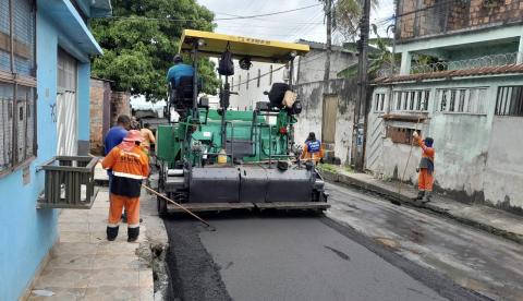 Prefeitura de Manaus conclui recapeamento no bairro São José Operário