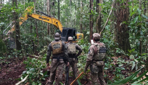 Operação destrói garimpo ilegal e apreende ouro e mercúrio em estação ecológica no Amazonas