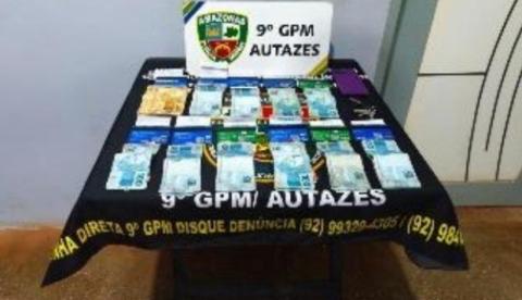 Homem é preso com quase R$ 10 mil e cartões bancários de vítimas de agiotagem no Amazonas
